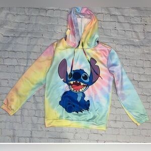 Womens Teen Girls Size XXL STITCH Character Hoodie Colorful Lilo Sweatshirt